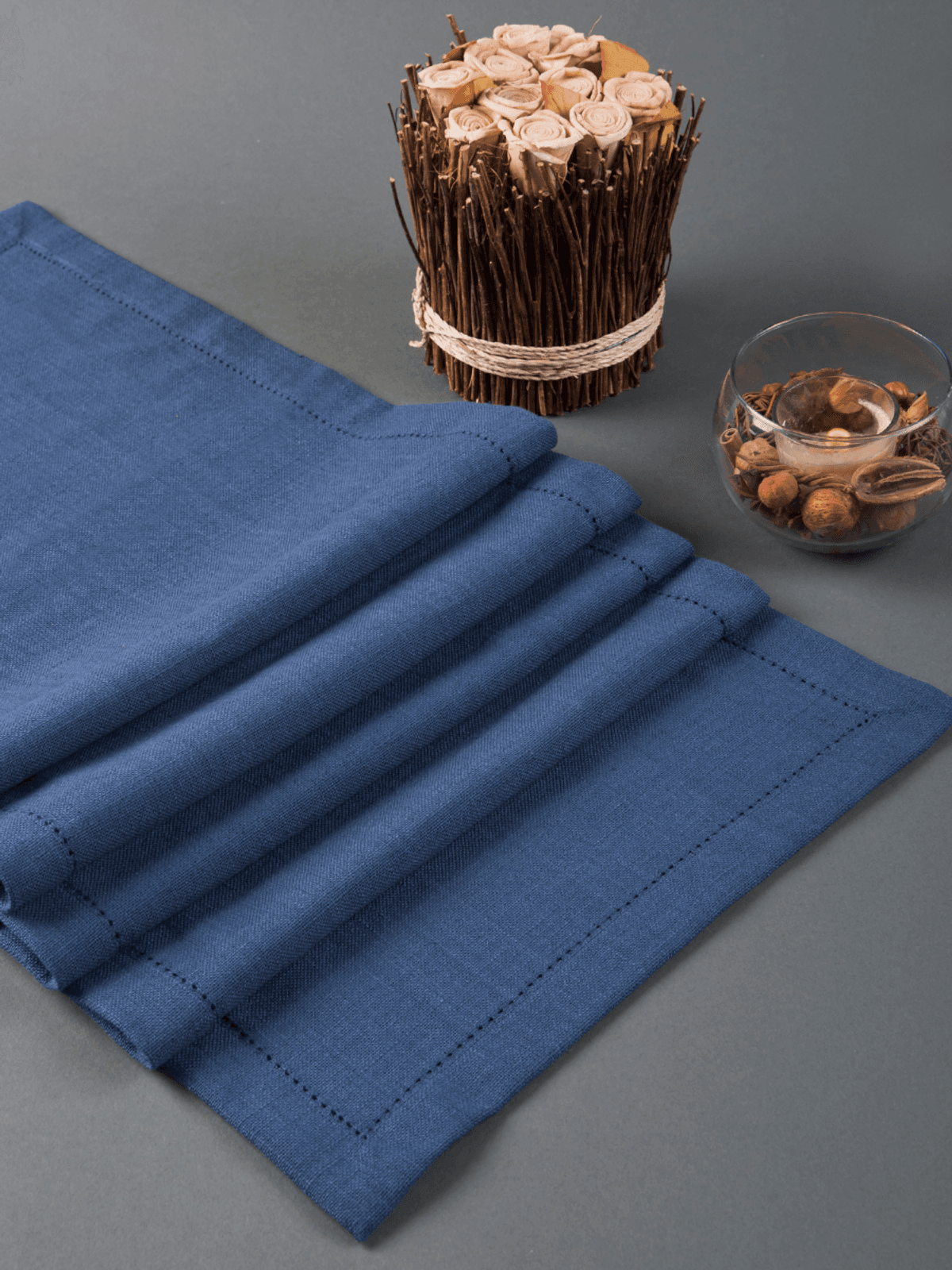 Navy Noveau Table Runner
