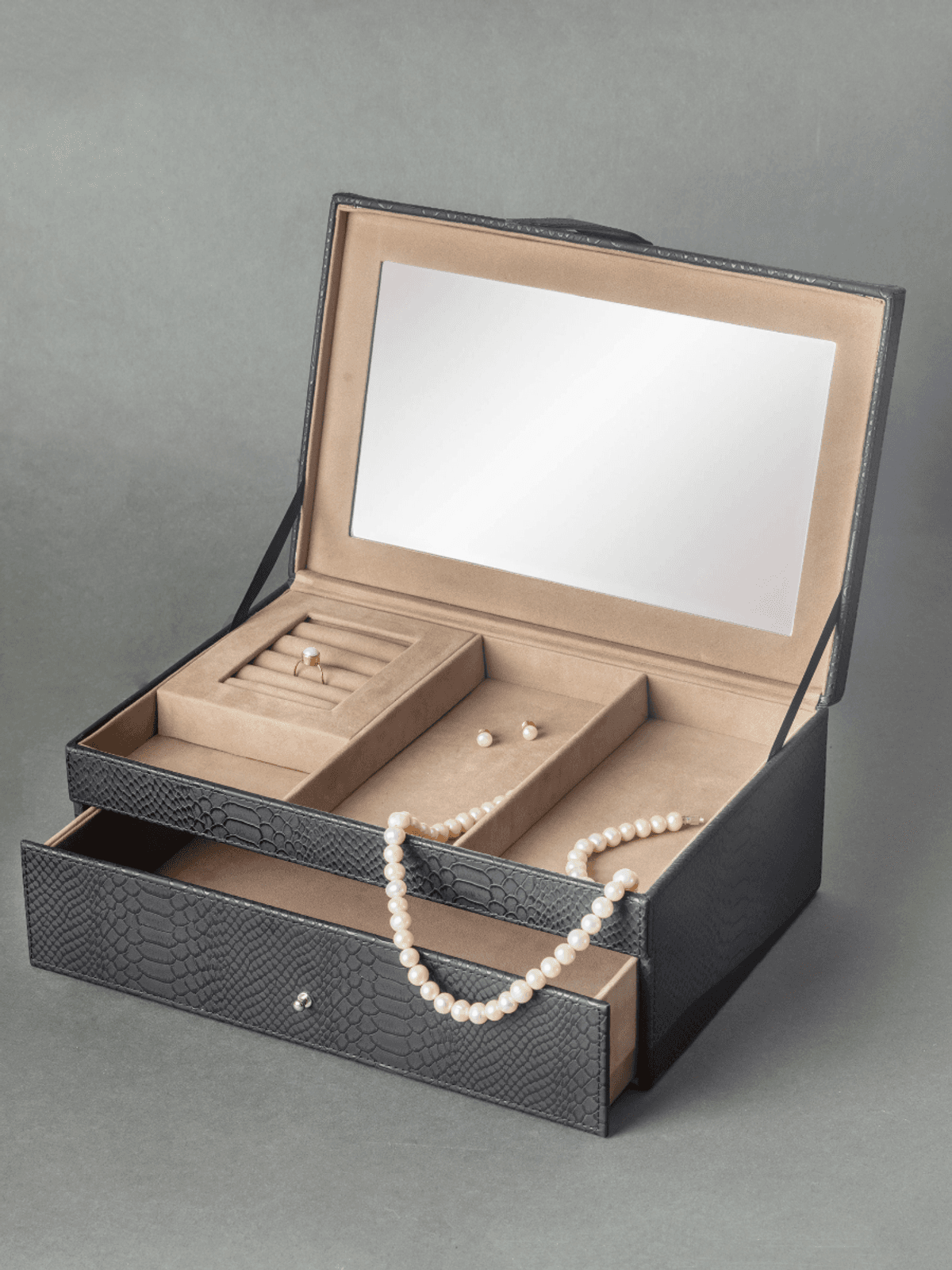 Jewellery Box Organiser - Faux Leather