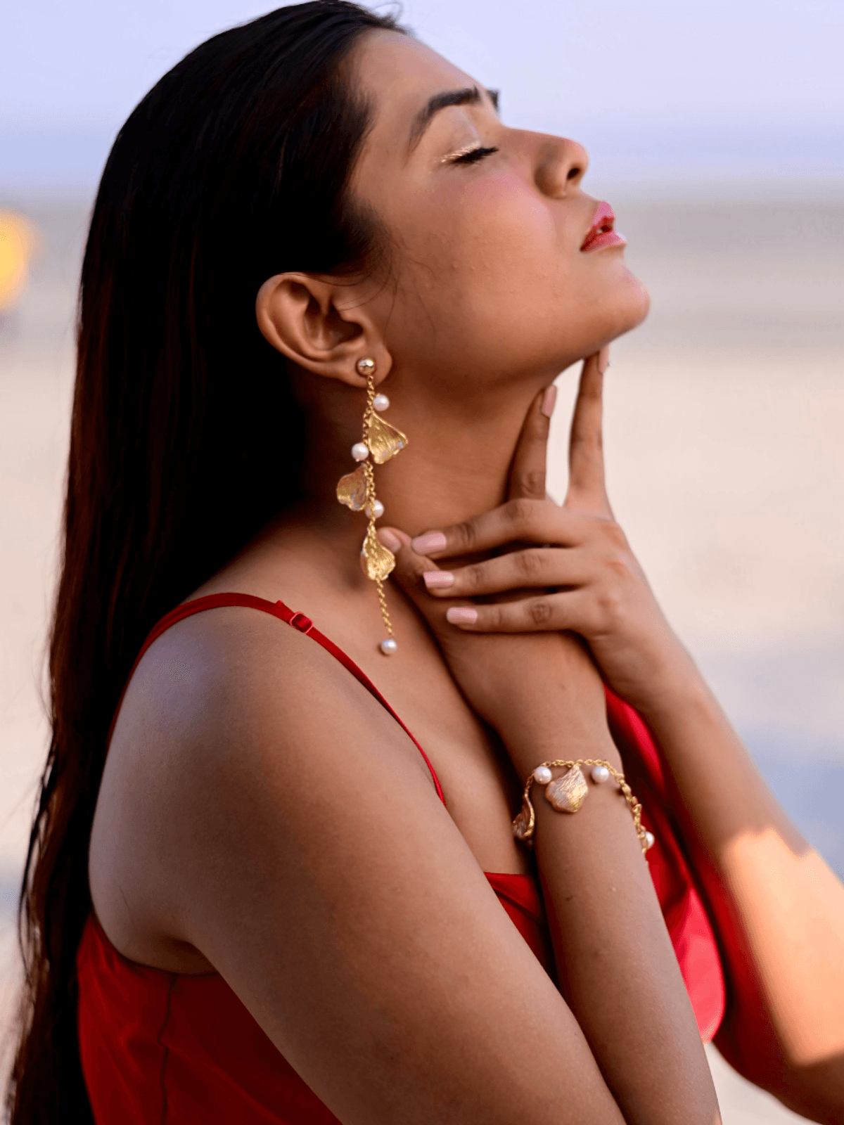 Bouquetin Earring & Creeper Bracelet Set