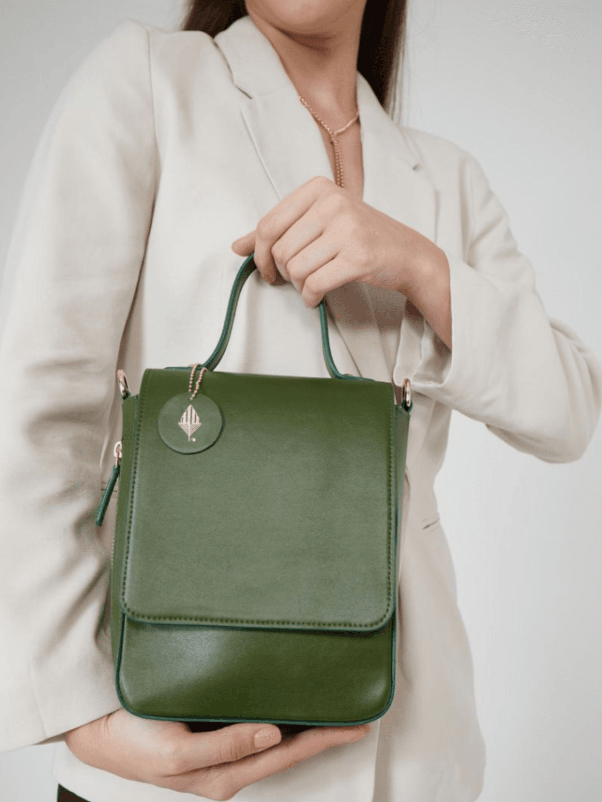 Ceres Vegan Leather Sling - Green