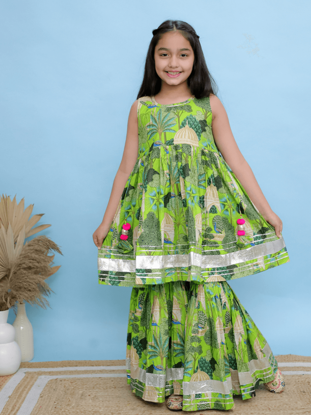 Jungle Mirage Sharara Set