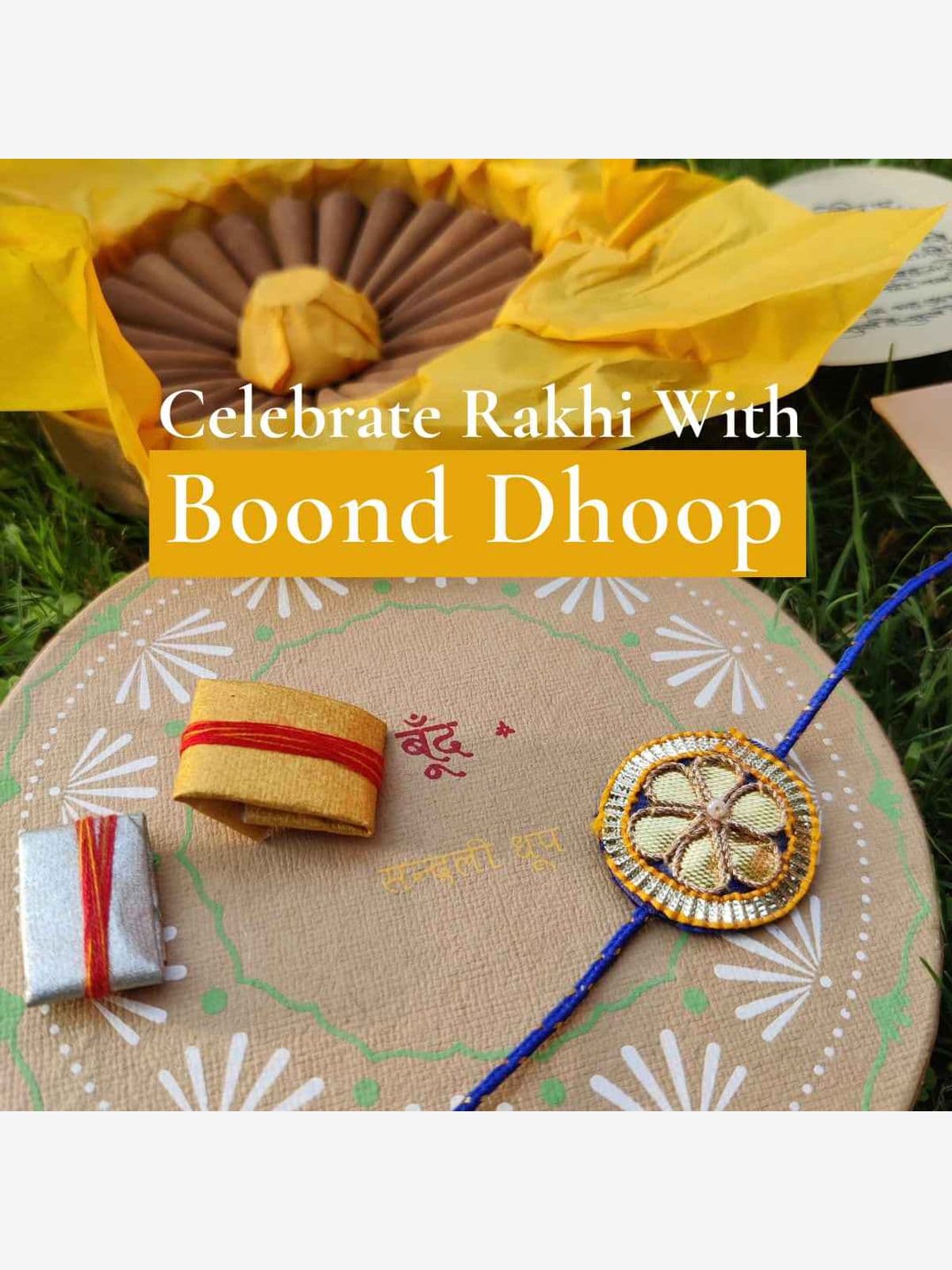 Boond Fragrances Rakhi Gift Box with Sandali Dhoop