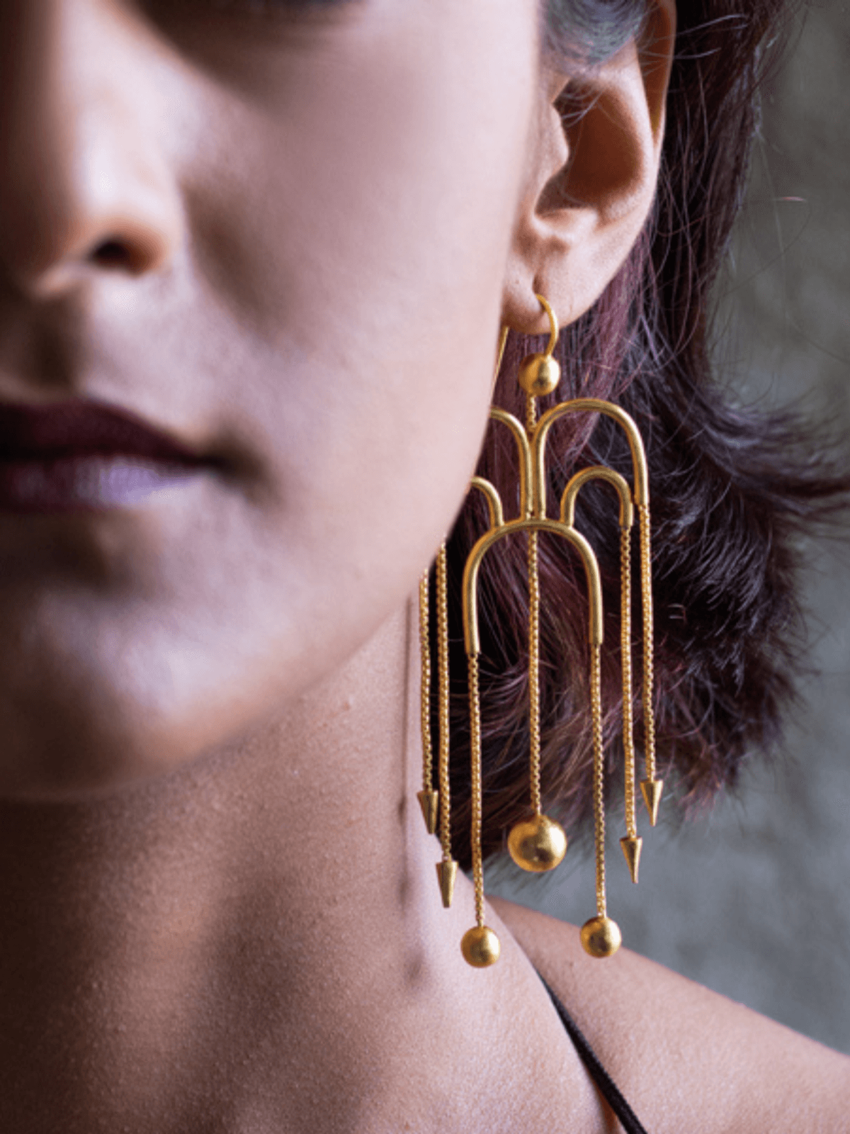 Deco fountain Earring
