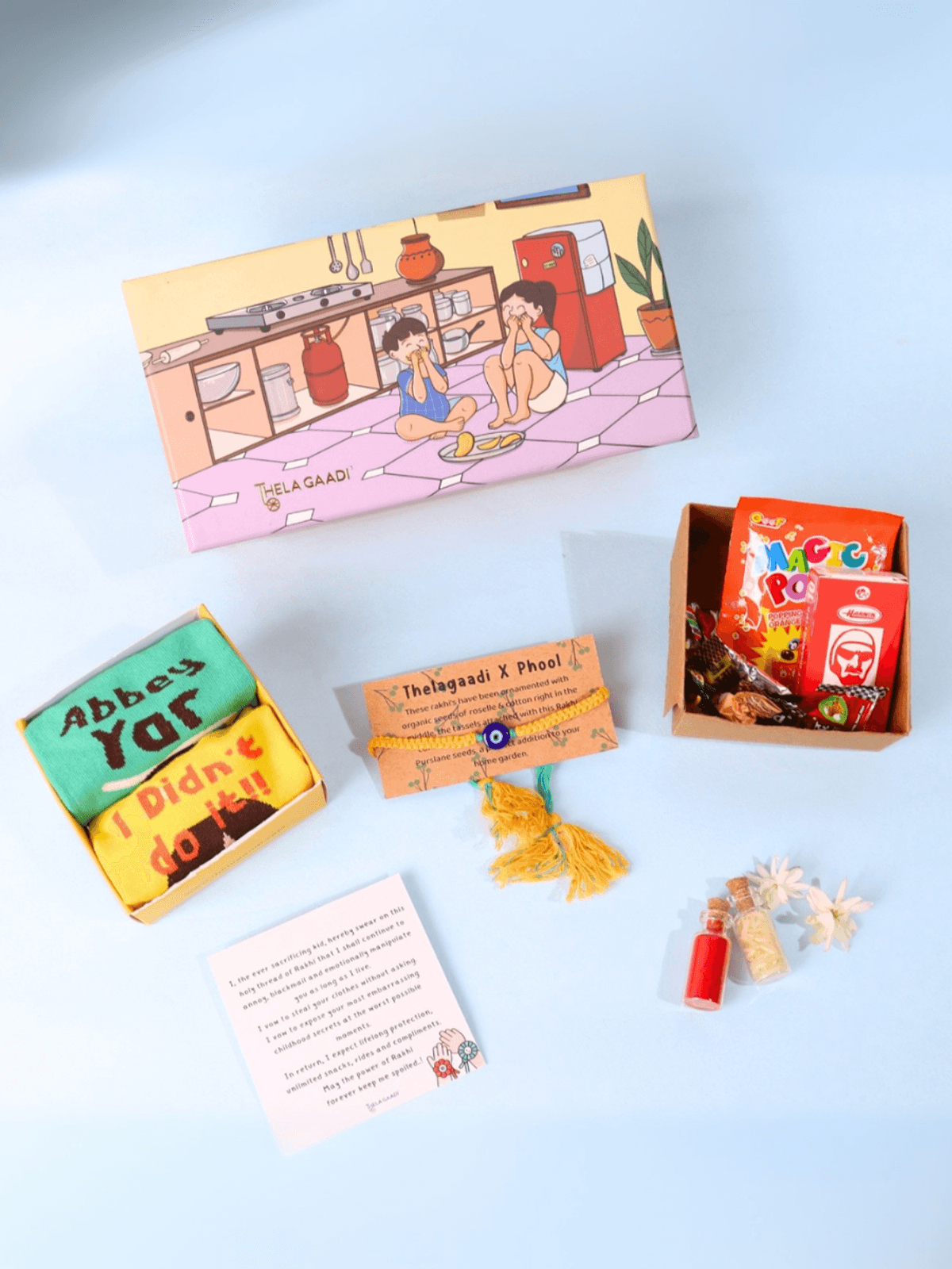 Sibiling Socks Rakhi Gift Set