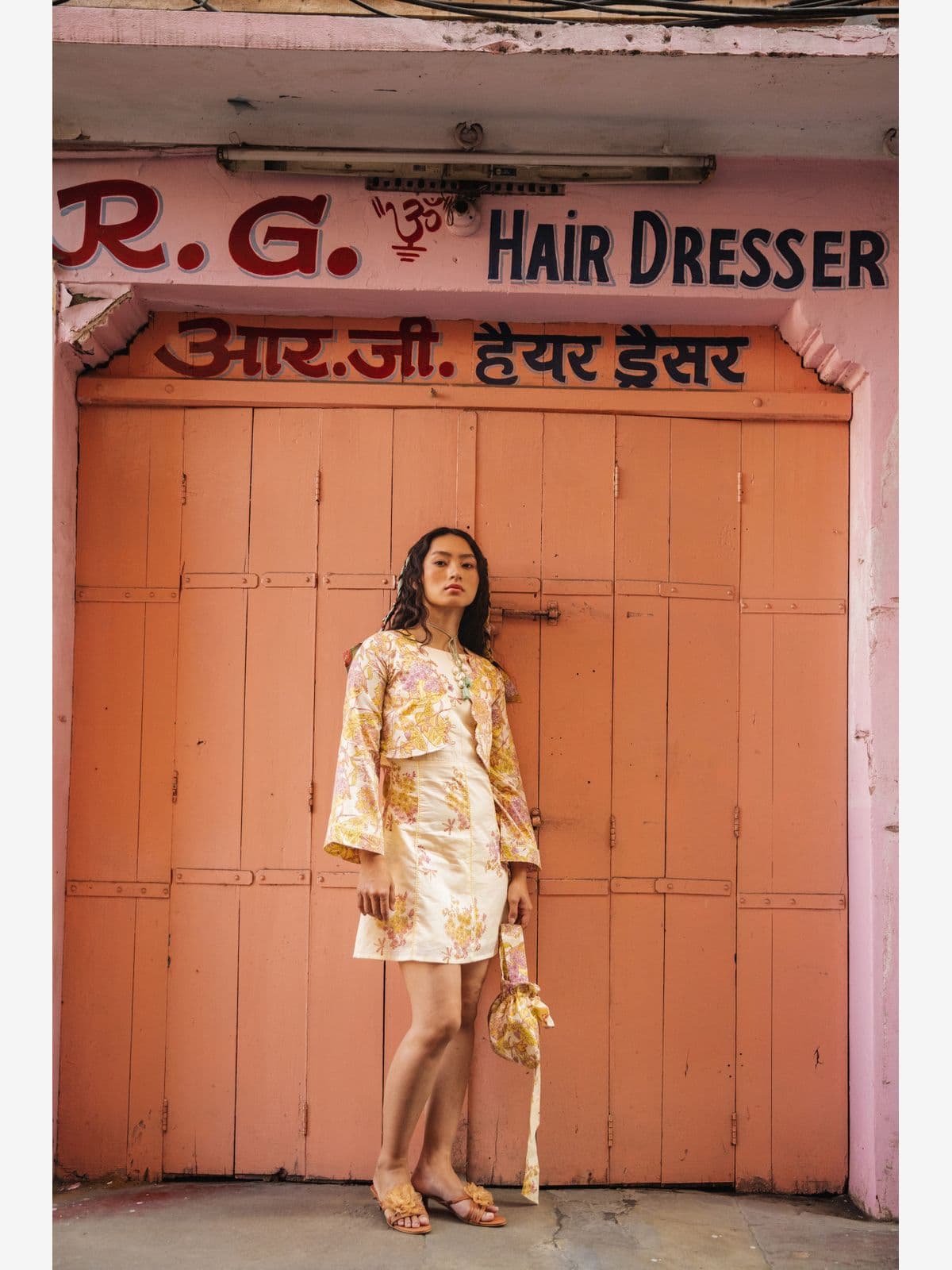 WHIMSY FLORAL SHORT DRESS WHIMSY FLORAL SHORT DRESS