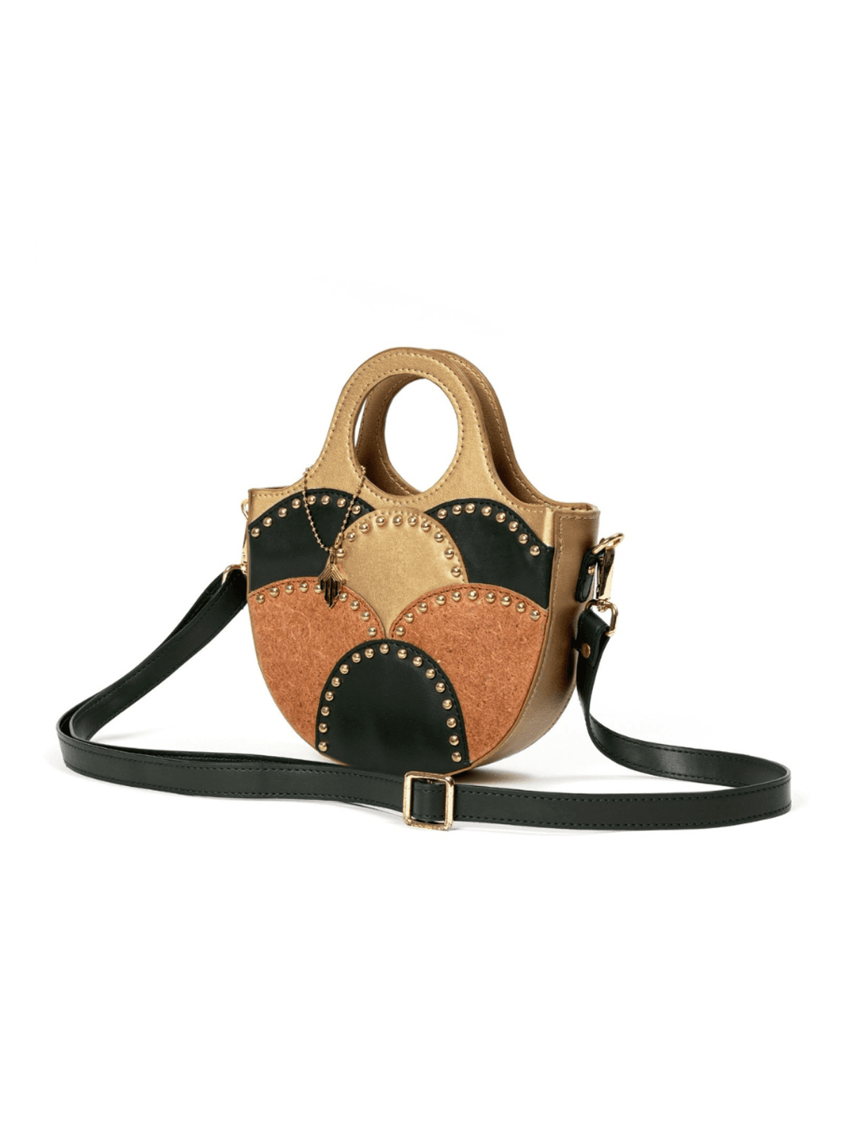 Savannah Vegan Leather Sling - Green & Gold Savannah Vegan Leather Sling - Green & Gold