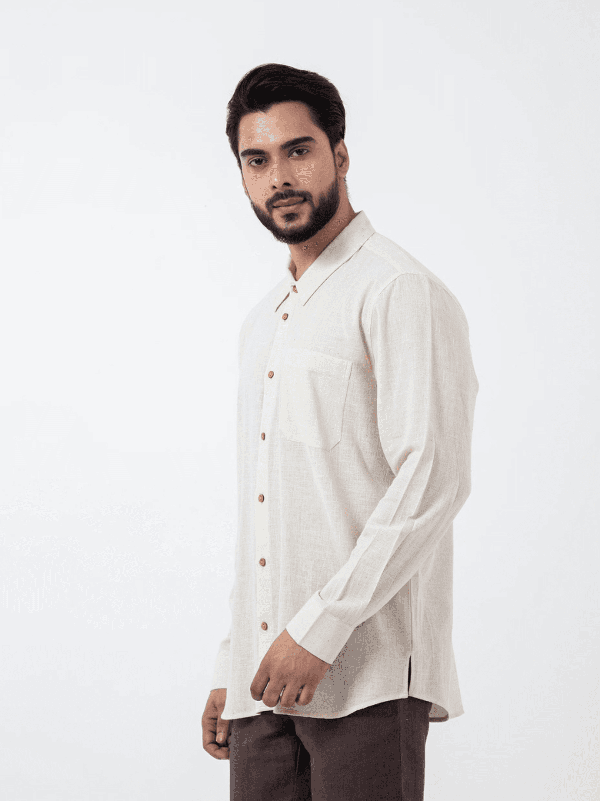 Inkriti Kala Cotton Off-white Everywhere Shirt Inkriti Kala Cotton Off-white Everywhere Shirt