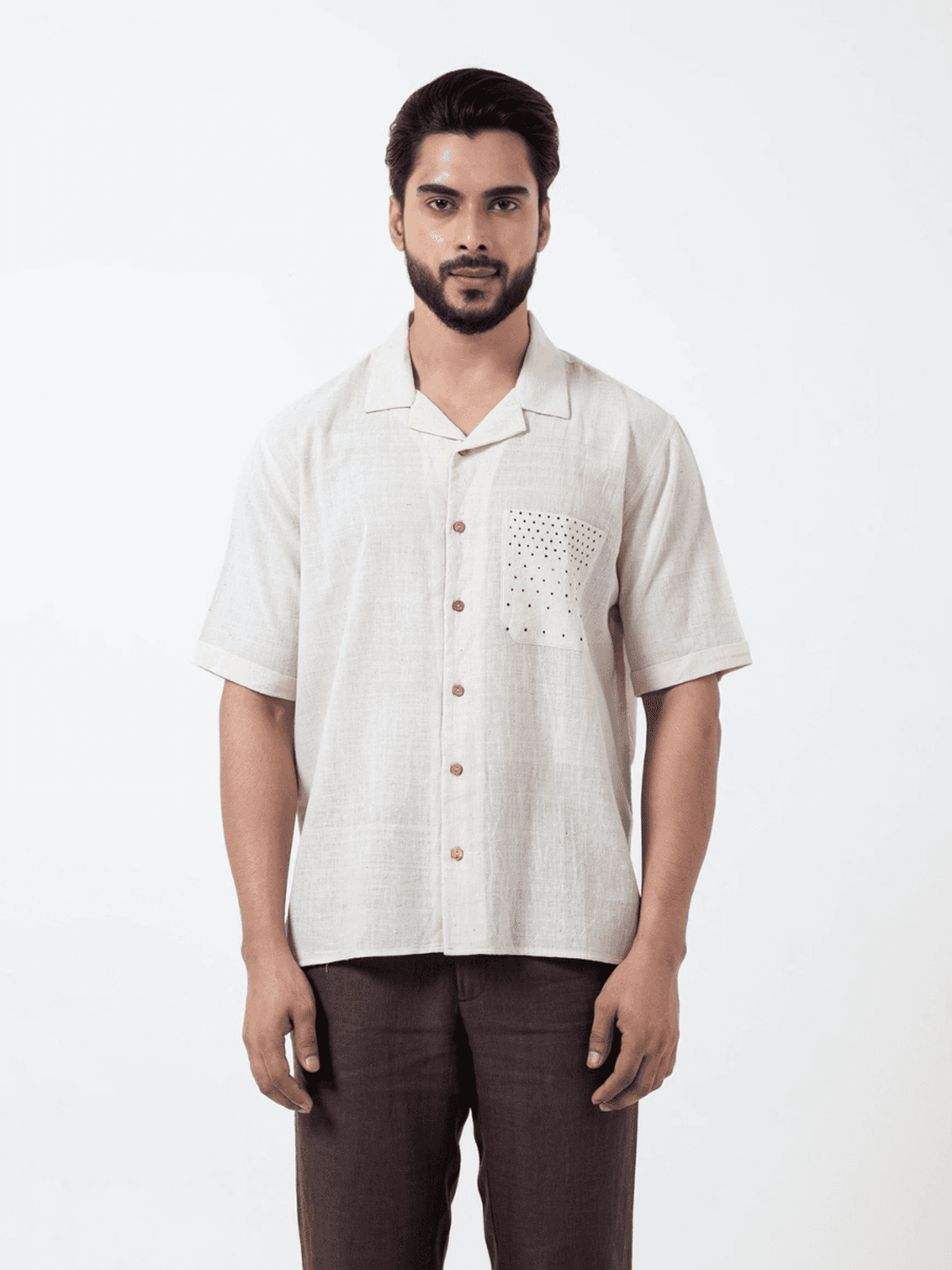 Inkriti Tangaliya Weave Classic Pocket Holiday Formal Shirt Inkriti Tangaliya Weave Classic Pocket Holiday Formal Shirt