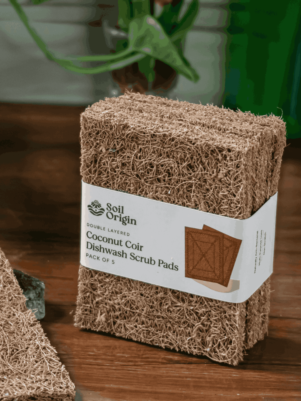 Coconut Coir Scrubber Pad | Dishwasher | Eco-Friendly | Stitched | Natural Pad - Pack of 5 Coconut Coir Scrubber Pad | Dishwasher | Eco-Friendly | Stitched | Natural Pad - Pack of 5