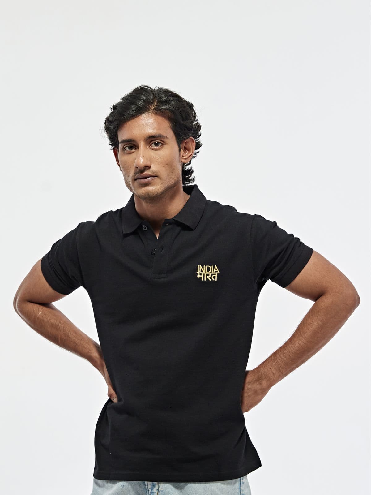 Bharat India Black Polo Bharat India Black Polo