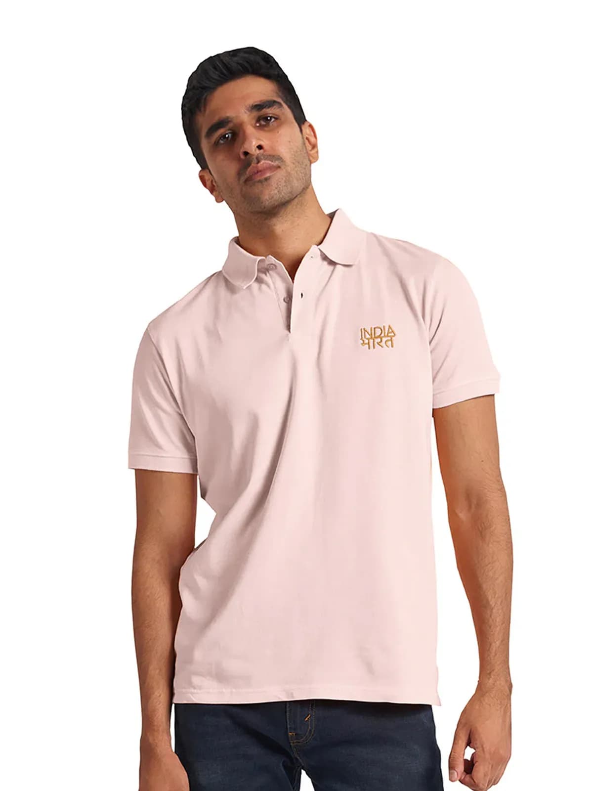Bharat India Pink Polo Bharat India Pink Polo