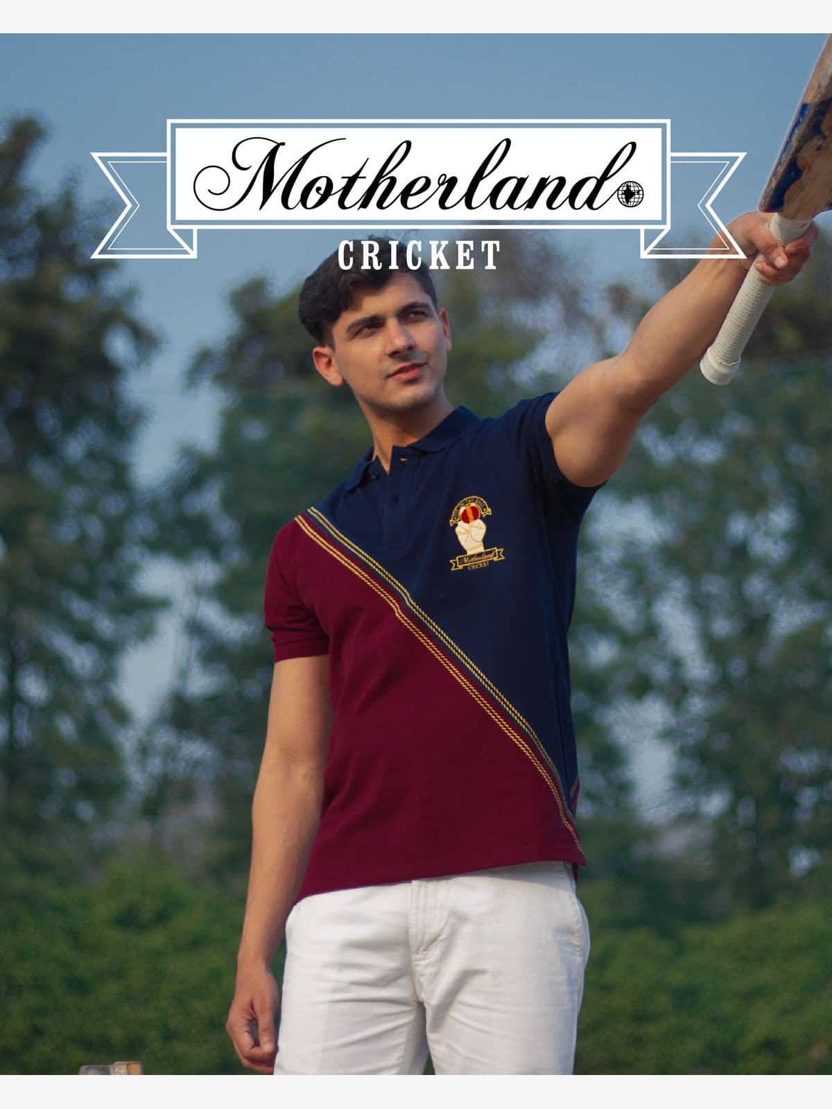 Cricket Polo Shirt (Navy & Maroon) Cricket Polo Shirt (Navy & Maroon)
