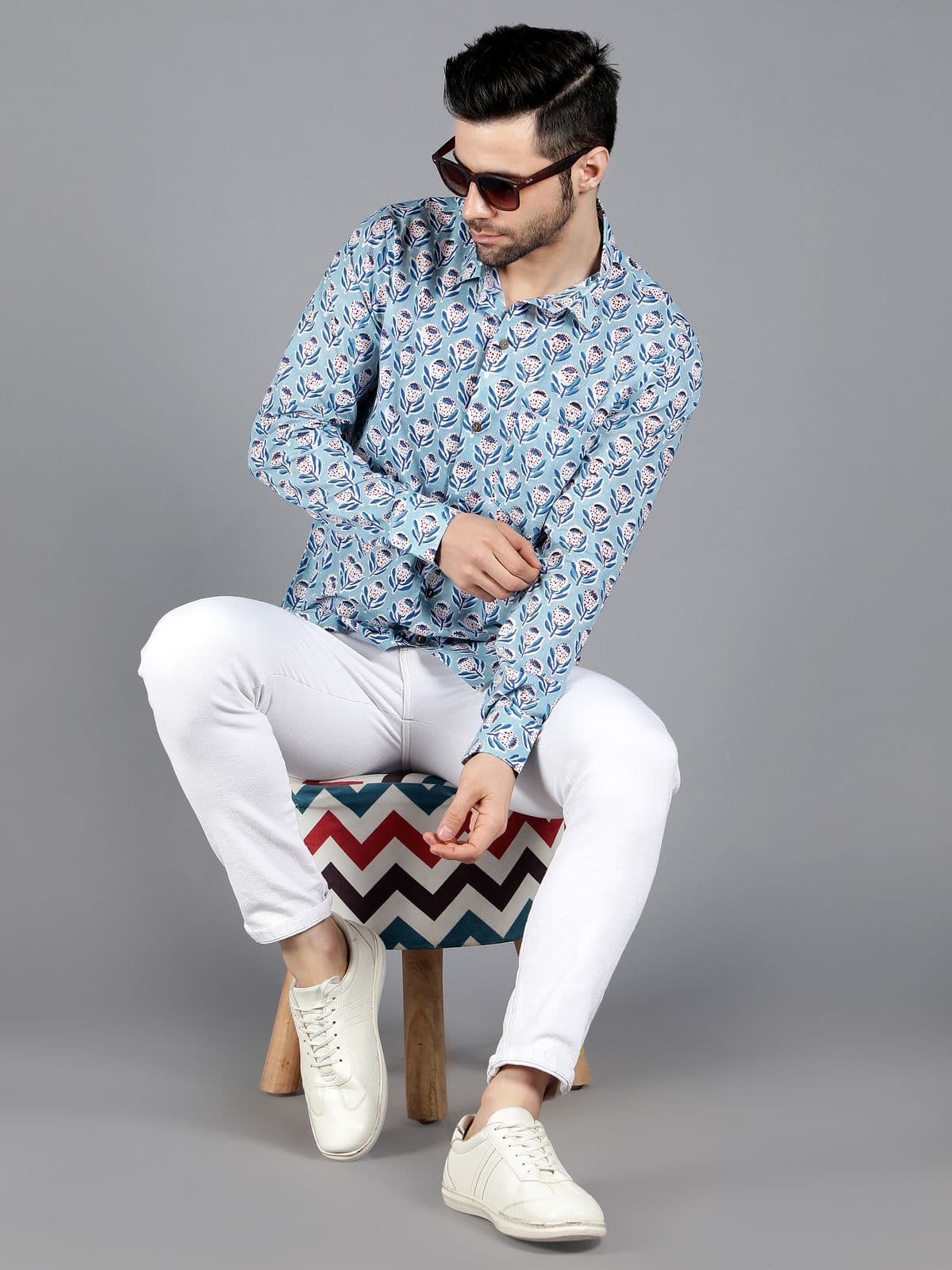 Orion Handblock Cotton Shirt Orion Handblock Cotton Shirt