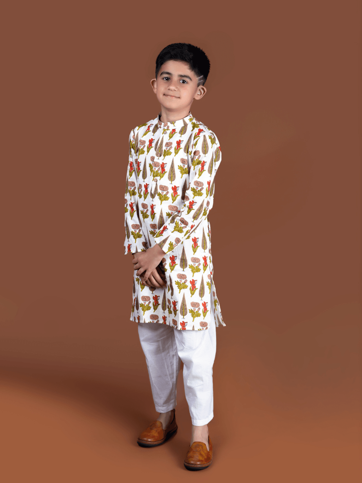 White Gulbhag Kurta Set White Gulbhag Kurta Set