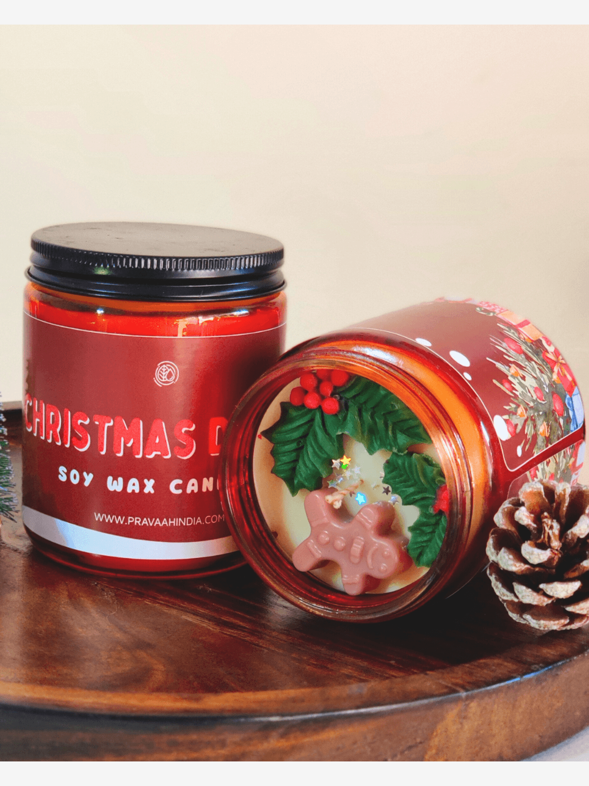 Christmas Dreams Soy Wax Candle, Chocolate Fragrance Christmas Dreams Soy Wax Candle, Chocolate Fragrance