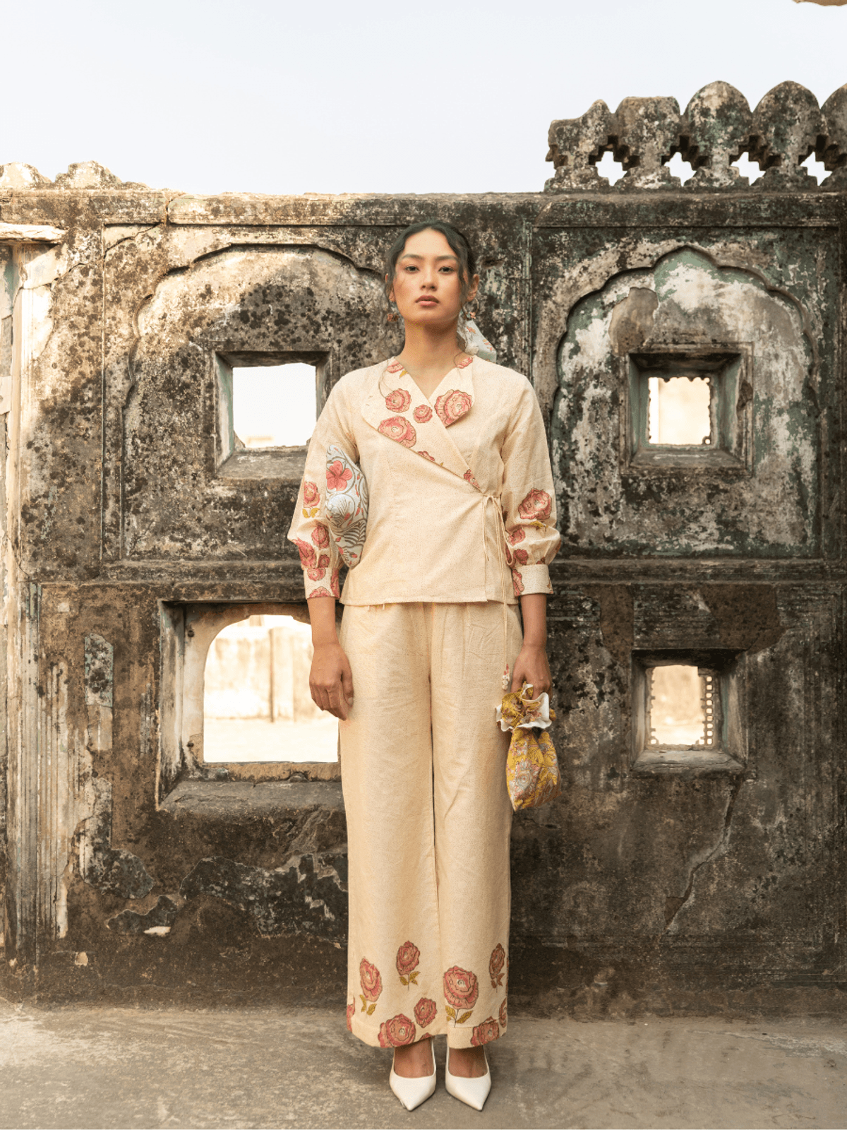 SALLY FLORAL COORD TOP SALLY FLORAL COORD TOP