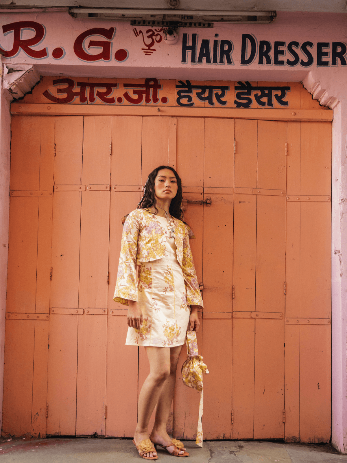 WHIMSY FLORAL SHORT DRESS WHIMSY FLORAL SHORT DRESS