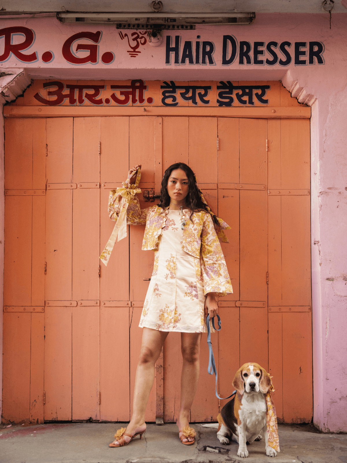 WHIMSY FLORAL SHORT DRESS WITH JACKET WHIMSY FLORAL SHORT DRESS WITH JACKET